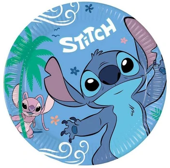 TALERZYKI PAPIEROWE Stitch 23 cm 8 vnt