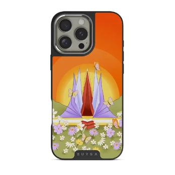 Sunrise - iPhone 16 Pro Case, Elite Dark (MagSafe) / Silver