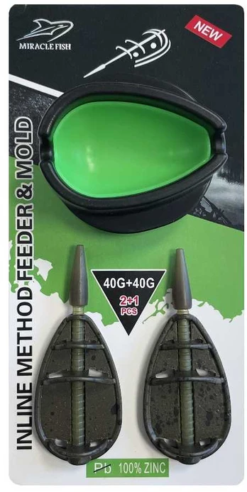 Miracle Fish Šėryklų komplektas MiracleFish Method Feeder 40+40g