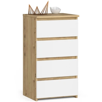 Komoda CL4 40 cm, ąžuolo/balta