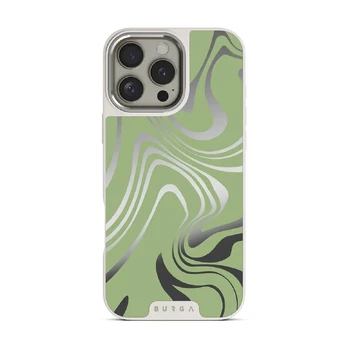 Funky Sensation - iPhone 16 Pro Case, Elite Mirror Light (MagSafe) / Silver