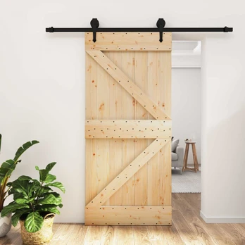 Slankios durys Natūrali ir juoda 95 x 210 cm
