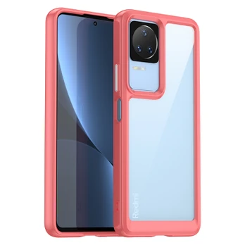 Dėklas Outer Space Case Xiaomi Poco F4 5G Raudonais kraštais DZWT2129