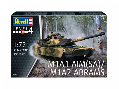 Konstruktorius Revell M1A2 Abrams 03346, plastikas