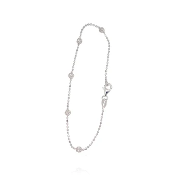 Sidabrinė apyrankė „Moon Beads III“