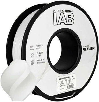 3D Plastikas - Filamentas PLA baltas | 1.75 mm, 1kg | Professional LAB