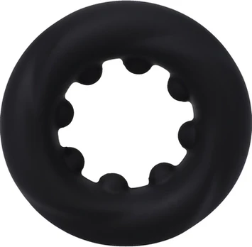 Doc Johnson The Twist Silicone Support Ring Juodas Flexible Design