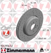 Stabdžių diskas ZIMMERMANN 150.2956.52 kaina