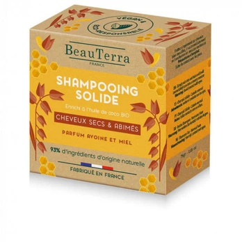 Kietas šampūnas Beauterra Solid Oatmeal And Honey, 75 g