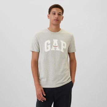 GAP Logo Tee Heather Grey - Dydis M (542246-00 Marškinėliai)