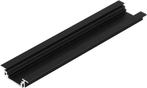 LED juostos profilis GROOVE10 BC/UX, juodas, 1m