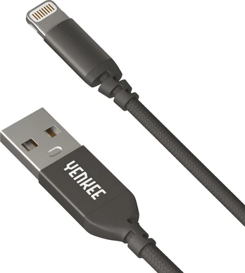 Yenkee USB-A – žaibo USB laidas, 2 m juodas (30016081)