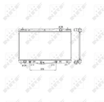 Variklio radiatorius NRF NRF 53588