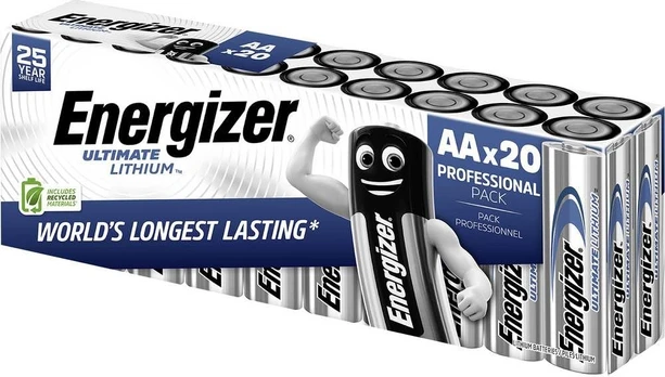 Energizer Ultimate Lithium L91 Mignon AA Batterie 20er Box