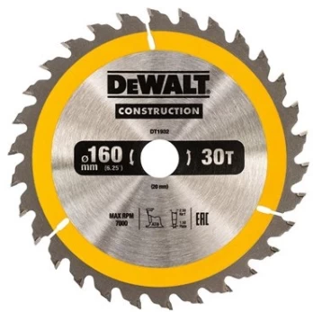 Dewalt piła piła 165x20mmx18z - dt1933 -qz