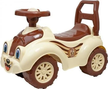 Paspiriamas automobilis Technok Car, rudas/smėlio