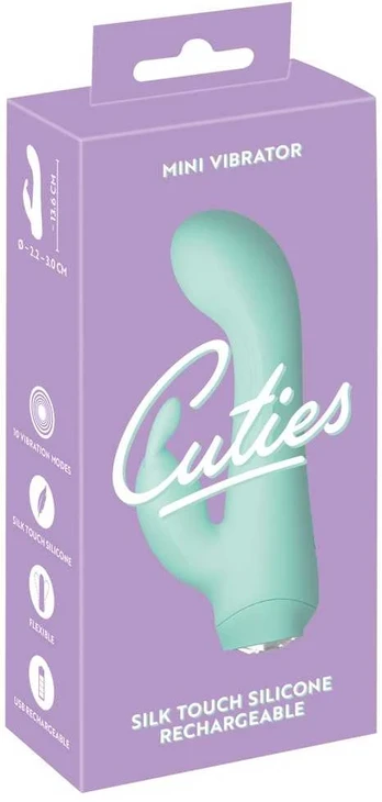 Cuties Mini Vibrator Green 4.G Mini vibratorius