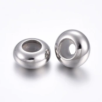 Nerūdijančio plieno 304 stoperiai 8x4 mm 4 vnt.