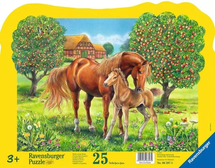 Ravensburger dėlionė „Žirgai sode“, 25 det., nuo 3 m.