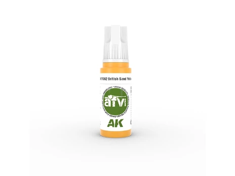 AK Interactive - British Sand Geltona – AFV 3rd generation Akriliniai dažai, 17ml, AK11362