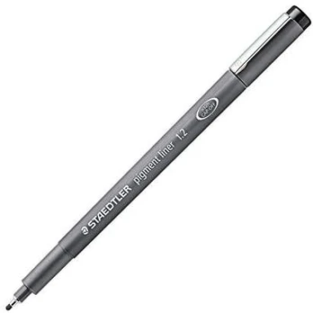 STAEDTLER pigment liner 1,2mm juodas 10 Stück
