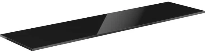 Mexen Uni vonios spintelės stalviršis, 190 cm, Juodas glossy