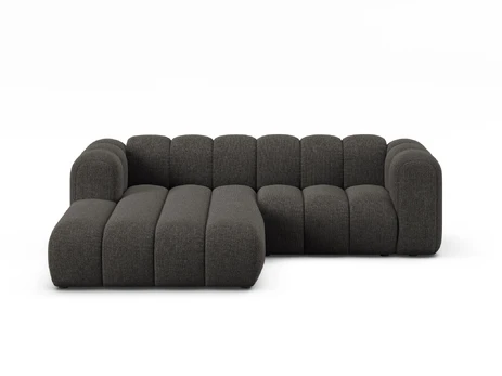 Modular Left Corner Sofa, "Lupine", 3 Seats, 230x177x70, Dark Grey