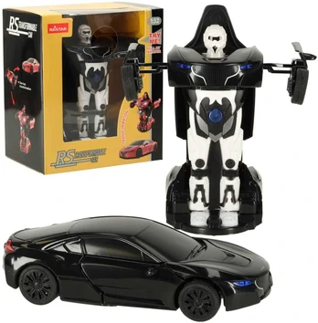 Transformeris automobilis - robotas (juodas)