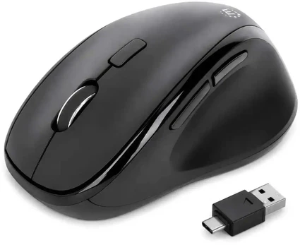 Ergonomic Wireless Mouse with 2-in-1