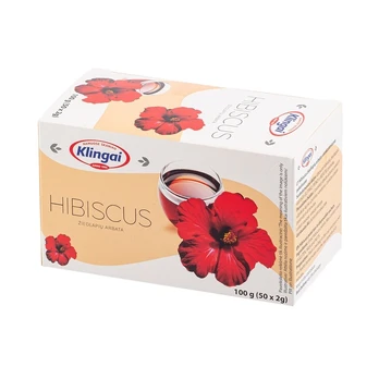 Žiedlapių arbata HIBISCUS, 50 vnt.