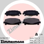 Stabdžių trinkelių rinkinys, diskinis stabdys ZIMMERMANN 24766.175.1 kaina