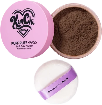 Kimchi Chic Beauty - Puff Puff Pass Loose Setting Powder - Chocolate - 24g