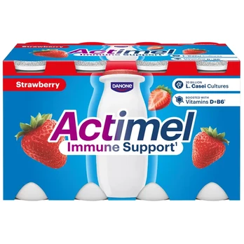 Jogurtas braškių skonio ACTIMEL, 8 x 100 g