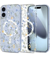 Tech-Protect FlexAir MagSafe dėklas skirtas Apple iPhone 17 - Daisies with Leaves