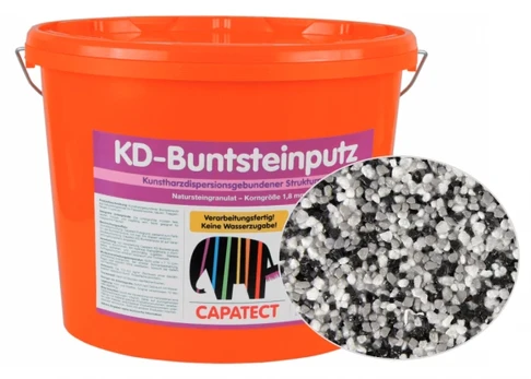 Tinkas KD BUNTSTEINPUTZ, mozaikinis, cokoliui, 25kg (įv.spalvos)