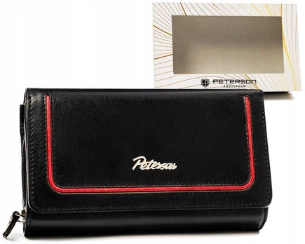 Leather wallet RFID PETERSON PTN KA-25