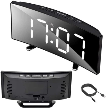 Verk Group Digital clock electronic alarm led thermometer