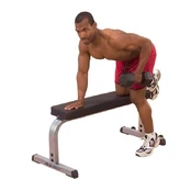 Profesionalus tiesus treniruočių suoliukas Body Solid GFB350 kaina