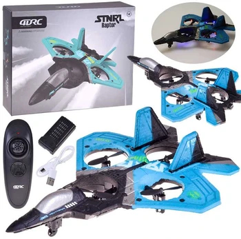 Jokomisiada Remote Controlled Fighter Drone Raptor Light Quadcopter RC0726 NI