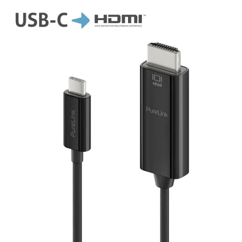 PureLink USB-C to HDMI Cable, Active 4K 1.0m, Black