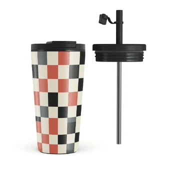 Pitstop - Travel Mug, 500 ml / Flap & Straw Set