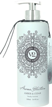 Vivian Gray kūno losjonas, gintaras ir kedras Vivian Gray Aroma Selection 500ml