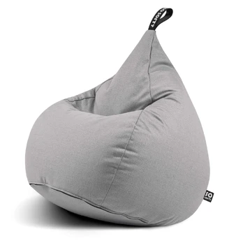 Sėdmaišis Drop XL Scandi, 80x80x80 cm, baltai pilka