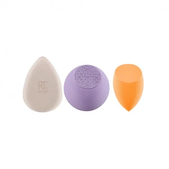Veido valymo kempinė Real Techniques Glow Radiance Complexion Kit, 3 vnt.