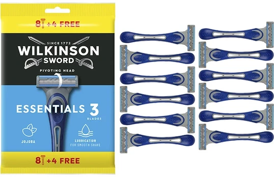 Wilkinson ESSENTIALS 3 disposable razors 12 units