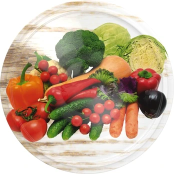 Ø66/4 twist-off lid, vegetables on white background - 10 pcs