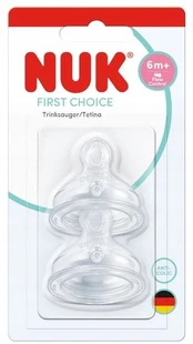 Nuk FIRST CHOICE+ silikoninis čiulptukas 6 m+ Flow Control