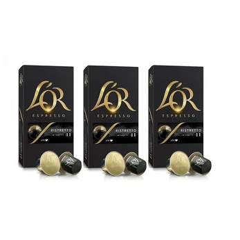 Kavos kapsulės L'or Ristretto, 3 x 10 vnt.