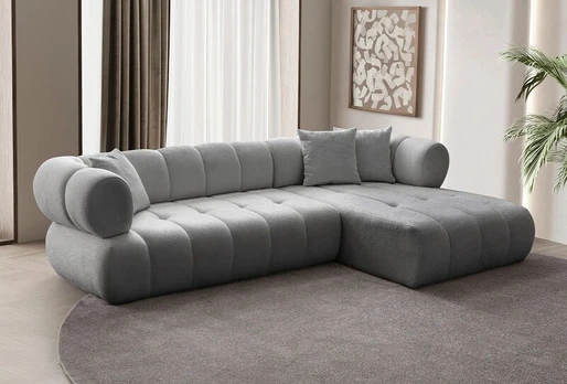 Kampinė sofa Petra Right, pilka