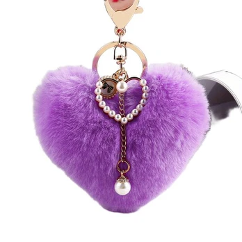 Širdelės raktų pakabukas, Violetinė
